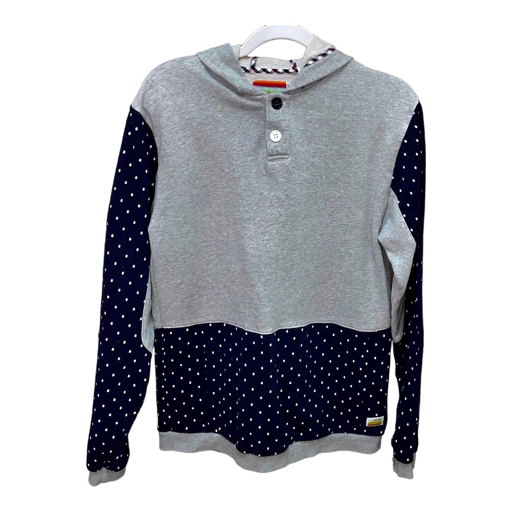 Sldvr Walden Polka Dot Pullover Sweatshirt Hoodie Men's Medium